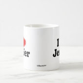 私はJeniferを愛します コーヒーマグカップ (中央)