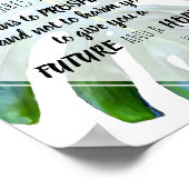 私はJeremiah 29:11モンステラの計画を知っ葉ている ポスター (角)