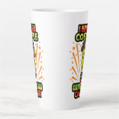 私はJingle Christmas Pajama MelaniにJingleを入れた カフェラテマグ (正面)