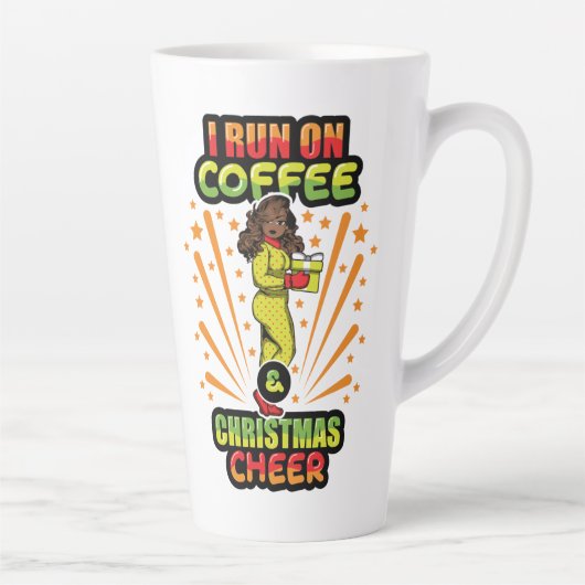 私はJingle Christmas Pajama MelaniにJingleを入れた カフェラテマグ (右)