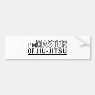 私はJiu-Jitsuのマスターです バンパーステッカー