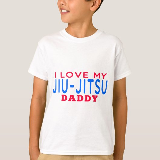 私はJiu-Jitsuの私のお父さんを愛します Tシャツ (正面)
