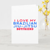 私はJiu-Jitsuの私のブラジルのボーイフレンドを愛します カード (黄色い花)