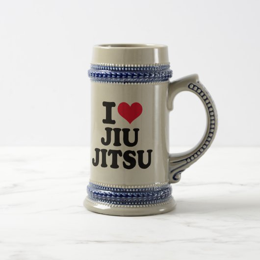 私はJiu Jitsuを愛します ビールジョッキ (右)