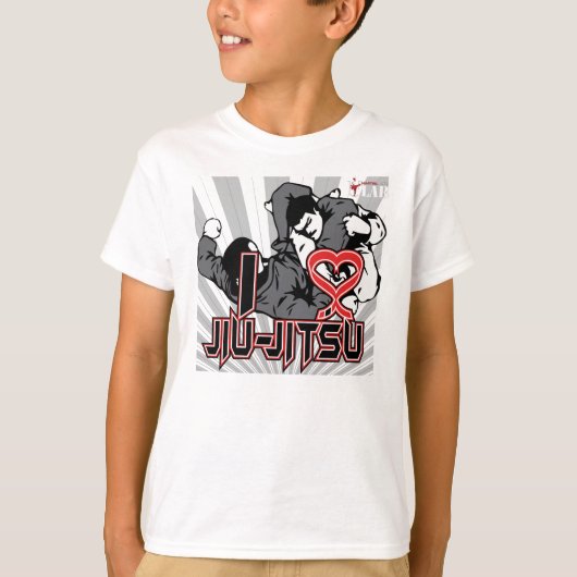 私はJiu-Jitsuを愛します Tシャツ (正面)