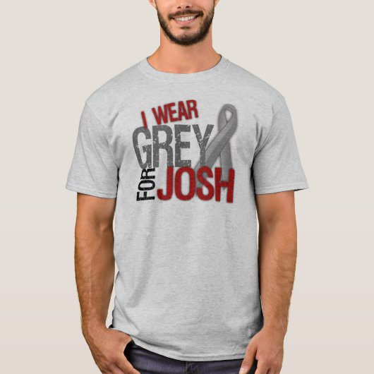 私はJoshの#teamJOSHのための灰色を身に着けています Tシャツ (正面)