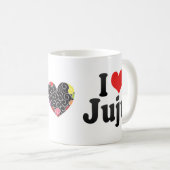 私はJujuを愛します コーヒーマグカップ (正面右)