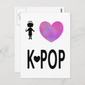 私はKが大好ポップ・アートのき ポストカード (正面/裏面)