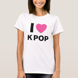 私はKのポップ・アートのなTシャツを愛します Tシャツ