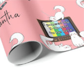 私はKドラマを一時停止してここに。カスタマイズ。 ラッピングペーパー (ロールコーナー)