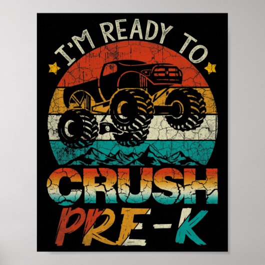 私はK前モンスタートラックのヴィンテージ少年を粉砕する準備ができている ポスター (正面)