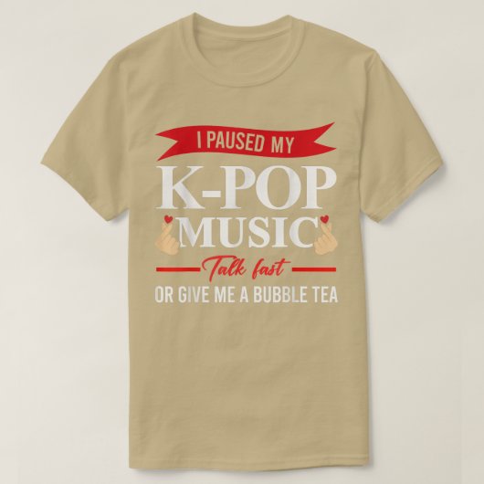 私はK音楽のトークバポップ・アートのブルティーを一時停止 Tシャツ (デザイン正面)