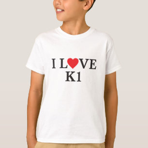 私はK1を愛します Tシャツ