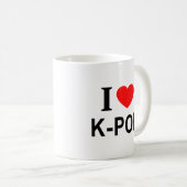私はK-POPが大好き コーヒーマグカップ (正面右)