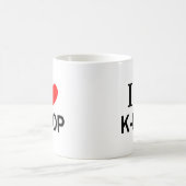 私はK-POPが大好き コーヒーマグカップ (中央)