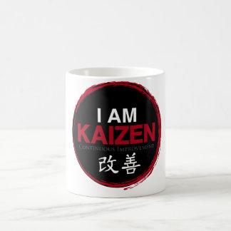 私はKaizenのロゴ-連続的な改善です コーヒーマグカップ