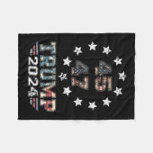 私はKamalaだけで冗談を言っている馬鹿ではない両面バック フリースブランケット (正面(横))