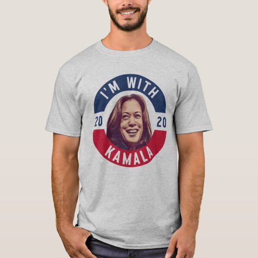 私はKamalaとあります Tシャツ (正面)