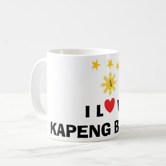 私はKapeng Barakoのコーヒー・マグを愛します コーヒーマグカップ (正面左)