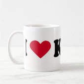 私はKATEを愛します コーヒーマグカップ (左)