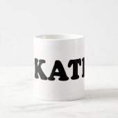 私はKATHYを愛します コーヒーマグカップ (中央)