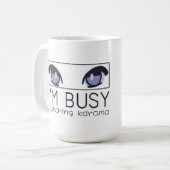 私はKdramaを見忙している コーヒーマグカップ (正面左)
