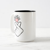 私はKDramasが大好き ツートーンマグカップ (正面左)