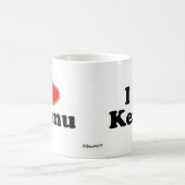私はKeanuを愛します コーヒーマグカップ (中央)