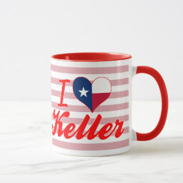 私はKeller、テキサス州を愛します マグカップ