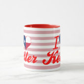 私はKeller、テキサス州を愛します マグカップ (中央)