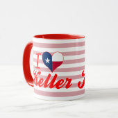 私はKeller、テキサス州を愛します マグカップ (正面左)