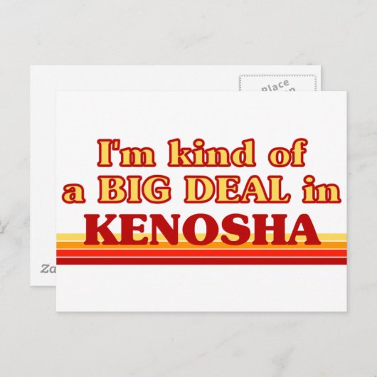 私はKenoshaで大きな問題を抱えている ポストカード (正面/裏面)