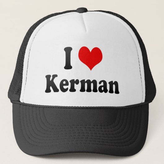 私はKerman、イランを愛します キャップ (正面)