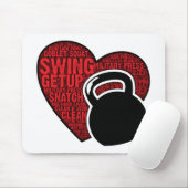 私はKETTLEBELLのデザインを愛します マウスパッド (マウス)