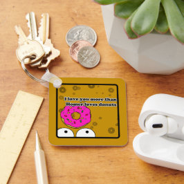 私はKeychainをドーナツ以上にあなたを愛している キーホルダー