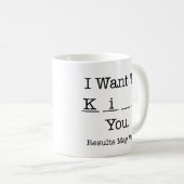 私はKiに(結果は変わるかもしれません)コーヒー・マグほしいと思います コーヒーマグカップ (正面右)