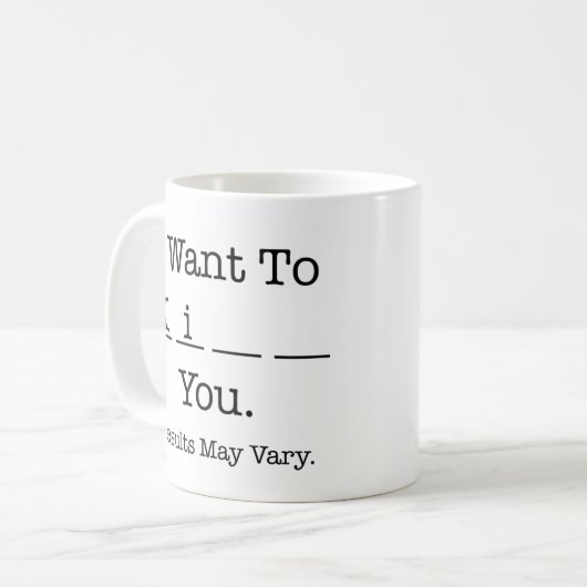 私はKiに(結果は変わるかもしれません)コーヒー・マグほしいと思います コーヒーマグカップ (正面左)