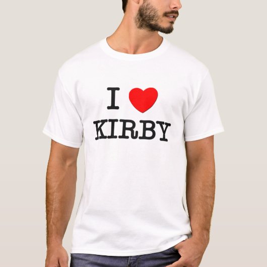 私はKirbyを愛します Tシャツ (正面)