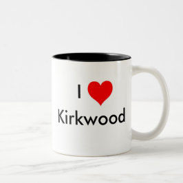 私はKirkwoodを愛します ツートーンマグカップ