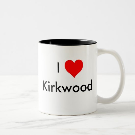私はKirkwoodを愛します ツートーンマグカップ (右)