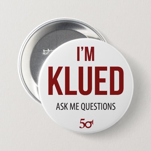 私はKluedです 缶バッジ (正面&裏面)