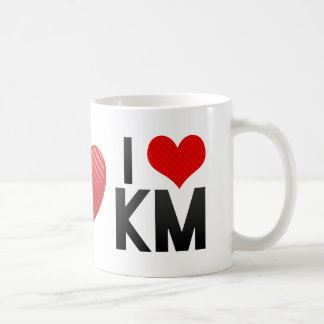 私はKMを愛します コーヒーマグカップ