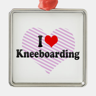 私はKneeboardingを愛します メタルオーナメント