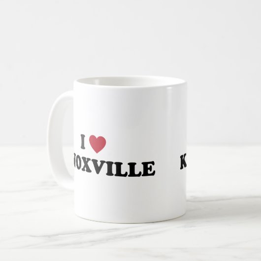 私はKnoxvilleテネシー州を愛します コーヒーマグカップ (正面左)