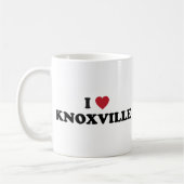 私はKnoxvilleテネシー州を愛します コーヒーマグカップ (左)