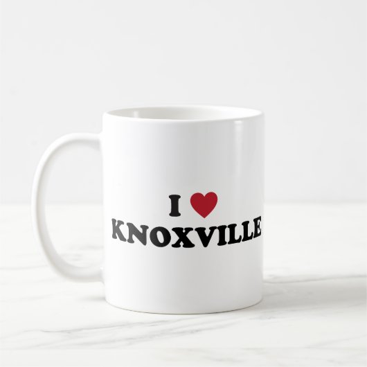 私はKnoxvilleテネシー州を愛します コーヒーマグカップ (左)
