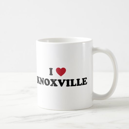 私はKnoxvilleテネシー州を愛します コーヒーマグカップ (右)