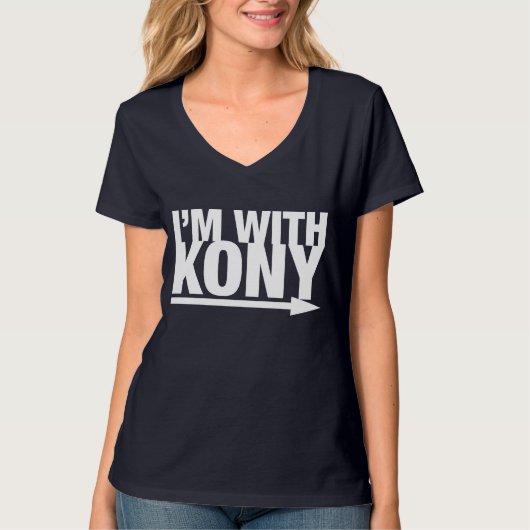 私はKONYのTシャツとあります Tシャツ (正面)