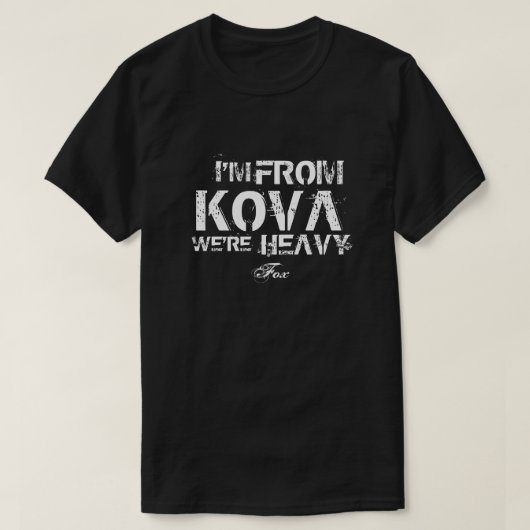 私はKovaのTシャツからあります Tシャツ (デザイン正面)