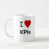 私はKPIs IのハートのKPIsの倍を味方しました愛します コーヒーマグカップ (左)